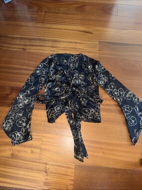 Wrap  Top kimono style vintage 90s